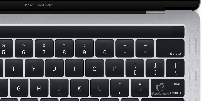 新型MacBook Proの公式画像！OLEDタッチバー、Touch ID（指紋認証）を搭載