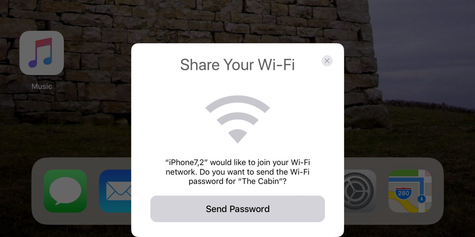 【iOS 11】デバイスを近づけてWi-Fiパスワードが共有可能に
