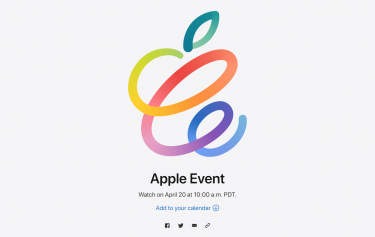 Apple、日本時間4月21日夜中2時からスペシャルイベントを開催へ